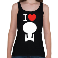 PRINTFASHION I love enterprise  - Női atléta - Fekete