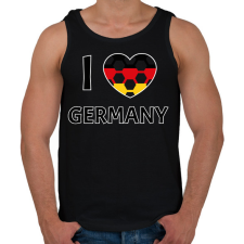 PRINTFASHION I love Germany - Férfi atléta - Fekete atléta, trikó