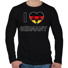 PRINTFASHION I love Germany - Férfi hosszú ujjú póló - Fekete férfi póló