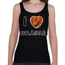 PRINTFASHION I love halászlé - Női atléta - Fekete női trikó