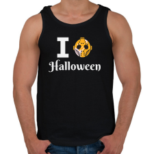 PRINTFASHION I love Halloween 4 - Férfi atléta - Fekete atléta, trikó
