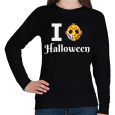 PRINTFASHION I love Halloween 4 - Női pulóver - Fekete