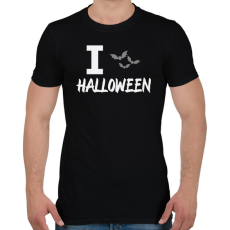 PRINTFASHION I love Halloween - Férfi póló - Fekete