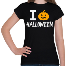 PRINTFASHION I love Halloween - Női póló - Fekete női póló