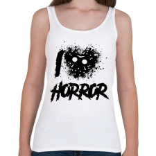 PRINTFASHION I love horror - Női atléta - Fehér női trikó