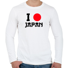 PRINTFASHION I love Japan 3 - Férfi hosszú ujjú póló - Fehér