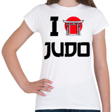 PRINTFASHION I love Judo - Női póló - Fehér