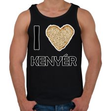 PRINTFASHION I love kenyér - Férfi atléta - Fekete atléta, trikó