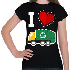 PRINTFASHION I love kukásuató - Női póló - Fekete női póló
