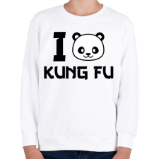 PRINTFASHION I love Kung Fu 2 - Gyerek pulóver - Fehér gyerek pulóver, kardigán