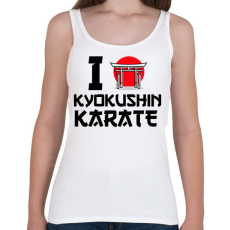 PRINTFASHION I love Kyokushin Karate - Női atléta - Fehér