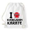 PRINTFASHION I love Kyokushin Karate - Sportzsák, Tornazsák - Fehér