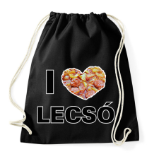 PRINTFASHION I love lecsó - Sportzsák, Tornazsák - Fekete tornazsák