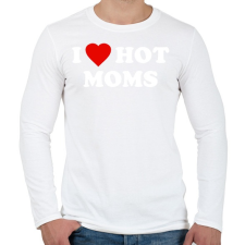 PRINTFASHION I love Mom - Férfi hosszú ujjú póló - Fehér férfi póló