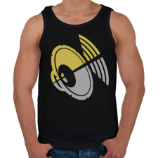 PRINTFASHION I Love Music - Férfi atléta - Fekete atléta, trikó