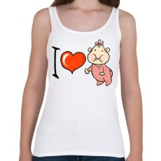 PRINTFASHION I love my baby - Női atléta - Fehér