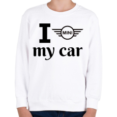 PRINTFASHION I love my car - Gyerek pulóver - Fehér