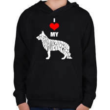 PRINTFASHION I love my GS - Gyerek kapucnis pulóver - Fekete gyerek pulóver, kardigán