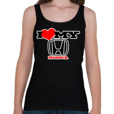PRINTFASHION I love my Honda - Női atléta - Fekete