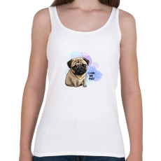 PRINTFASHION I love my pug - Női atléta - Fehér