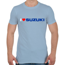 PRINTFASHION I love my Suzuki - Férfi póló - Világoskék férfi póló