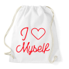 PRINTFASHION I love myself 3 - Sportzsák, Tornazsák - Fehér