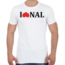 PRINTFASHION I love @nal - black - Férfi póló - Fehér férfi póló