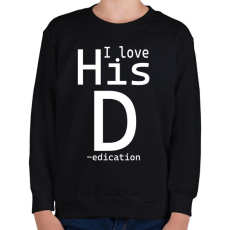 PRINTFASHION I love - női - Gyerek pulóver - Fekete