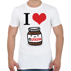PRINTFASHION I love nutella - Férfi póló - Fehér