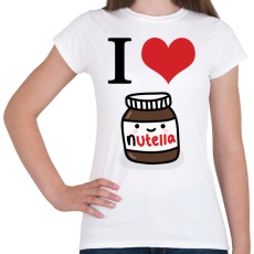 PRINTFASHION I love nutella - Női póló - Fehér