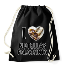 PRINTFASHION I love Nutellás palacsinta - Sportzsák, Tornazsák - Fekete tornazsák