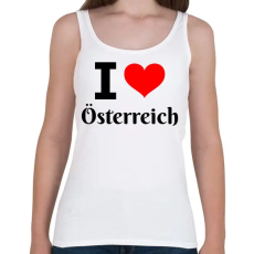 PRINTFASHION I love Österreich - Női atléta - Fehér