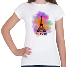 PRINTFASHION i love paris - Női póló - Fehér női póló