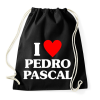 PRINTFASHION I Love Pedro Pascal - Sportzsák, Tornazsák - Fekete