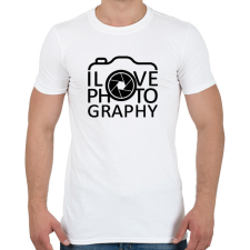 PRINTFASHION I love photography - Férfi póló - Fehér férfi póló