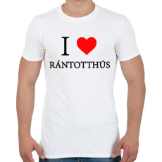PRINTFASHION I love rántotthusi - Férfi póló - Fehér