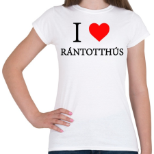 PRINTFASHION I love rántotthusi - Női póló - Fehér női póló