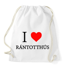 PRINTFASHION I love rántotthusi - Sportzsák, Tornazsák - Fehér tornazsák
