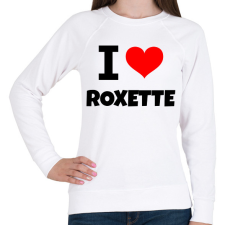 PRINTFASHION i LOVE ROXETTE - Női pulóver - Fehér női pulóver, kardigán