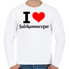 PRINTFASHION I love Salzkammergut - Férfi pulóver - Fehér férfi pulóver, kardigán