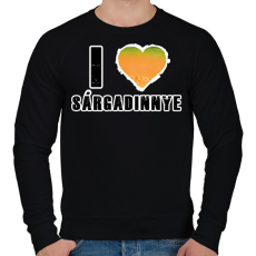 PRINTFASHION I Love Sárgadinnye - Férfi pulóver - Fekete
