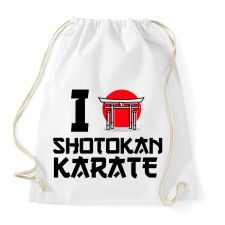 PRINTFASHION I love Shotokan Karate - Sportzsák, Tornazsák - Fehér tornazsák