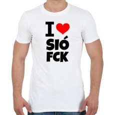 PRINTFASHION I love SióFCK - Férfi póló - Fehér