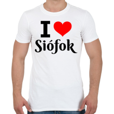 PRINTFASHION I love Siófok - Férfi póló - Fehér