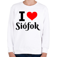 PRINTFASHION I love Siófok - Gyerek pulóver - Fehér gyerek pulóver, kardigán