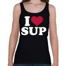 PRINTFASHION I love SUP! - Női atléta - Fekete