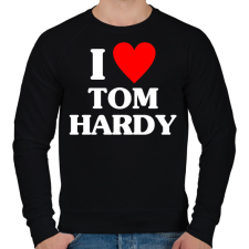 PRINTFASHION I LOVE TOM HARDY - Férfi pulóver - Fekete férfi pulóver, kardigán