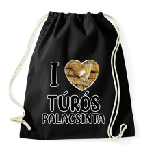 PRINTFASHION I love Túrós palacsinta - Sportzsák, Tornazsák - Fekete tornazsák