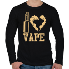 PRINTFASHION I love vape - Férfi hosszú ujjú póló - Fekete férfi póló