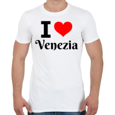 PRINTFASHION I love Venezia - Férfi póló - Fehér férfi póló